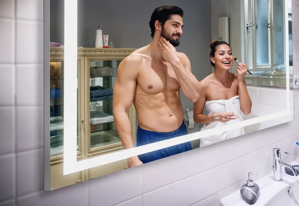 anti fog bathroom mirror with light